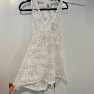 WHITE CROTCHET ROMPER